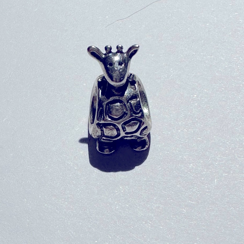 Retired Sterling Silver Giraffe Animal Bead - 790274